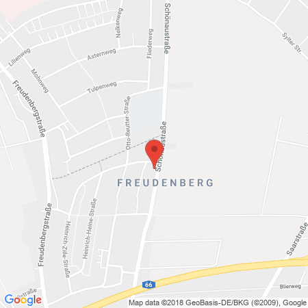 Position der Autogas-Tankstelle: AVIA Tankstelle in 65201, Wiesbaden