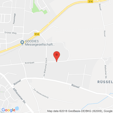 Position der Autogas-Tankstelle: Raiffeisen Agrar H. Lonnemann in 49577, Ankum