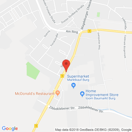 Position der Autogas-Tankstelle: Winckler das Autohaus in 39288, Burg