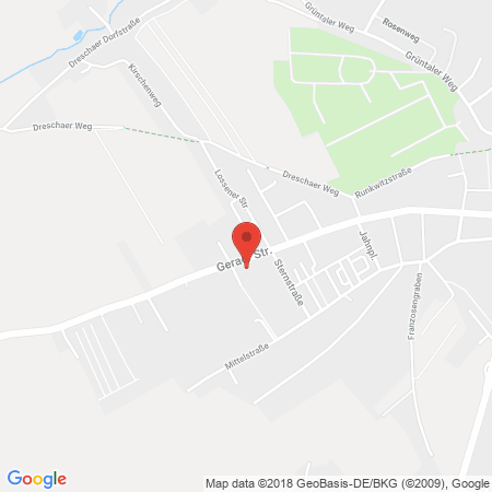 Position der Autogas-Tankstelle: Esso Tankstelle in 04600, Altenburg
