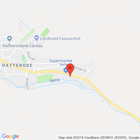 Position der Autogas-Tankstelle: Honsel Ts Datterode in 37296, Ringau - Datterode