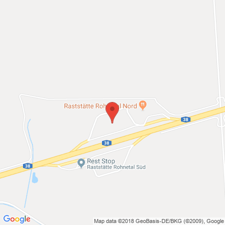 Position der Autogas-Tankstelle: Rohnetal Nord in 06542, Allstedt
