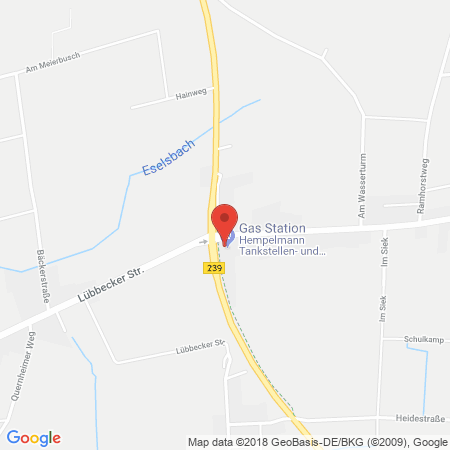 Position der Autogas-Tankstelle: Tankstelle Kirchlengern in 32278, Kirchlengern