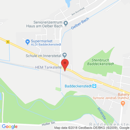 Position der Autogas-Tankstelle: HEM Tankstelle in 38271, Baddeckenstedt