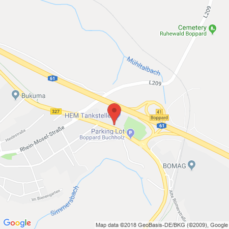 Standort der Tankstelle: HEM Tankstelle in 56154, Boppard