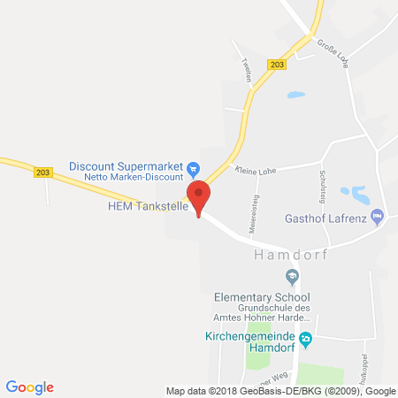 Standort der Tankstelle: HEM Tankstelle in 24805, Hamdorf