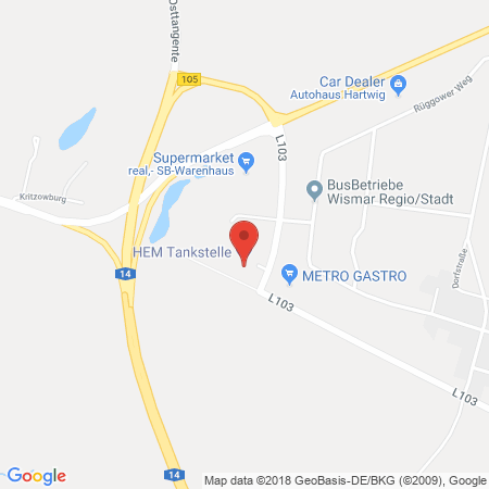 Standort der Tankstelle: HEM Tankstelle in 23970, Kritzow
