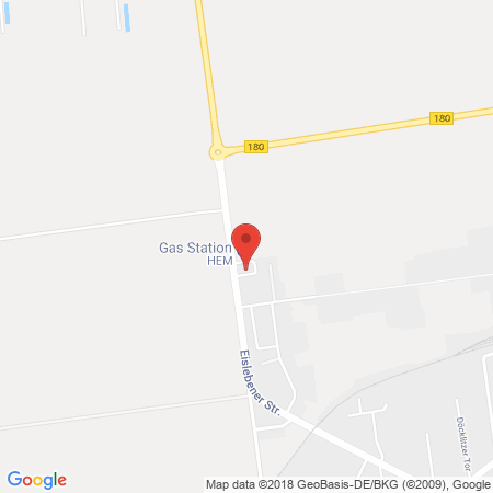 Position der Autogas-Tankstelle: HEM Tankstelle in 06268, Querfurt