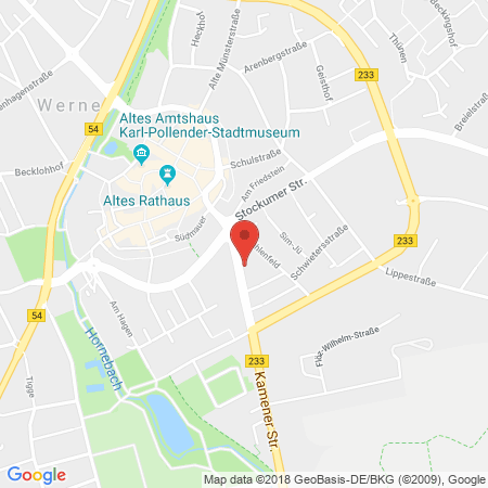 Position der Autogas-Tankstelle: HEM Tankstelle in 59368, Werne
