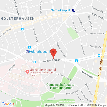 Position der Autogas-Tankstelle: HEM Tankstelle in 45147, Essen