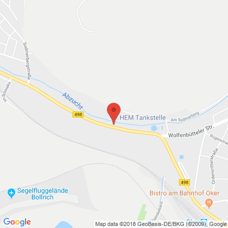 Position der Autogas-Tankstelle: HEM Tankstelle in 38642, Goslar