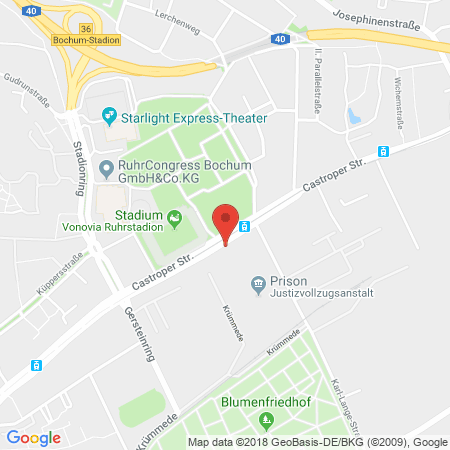 Position der Autogas-Tankstelle: GO Tankstelle in 44791, Bochum