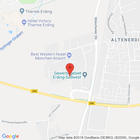 Standort der Autogas Tankstelle: CARS OHG in 85435, Erding
