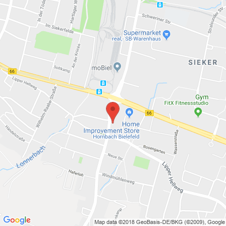 Position der Autogas-Tankstelle: Olga Trippel in 33605, Bielefeld
