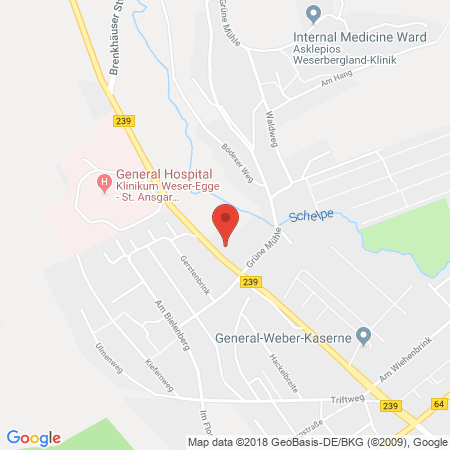 Position der Autogas-Tankstelle: Freie Tankstelle Scheiklies in 37671, Höxter