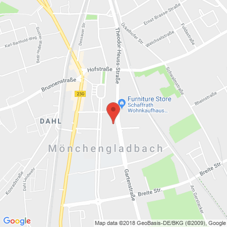Standort der Tankstelle: SB Tankstelle in 41065, Moenchengladbach