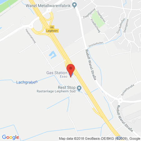 Standort der Tankstelle: ESSO Tankstelle in 89340, LEIPHEIM