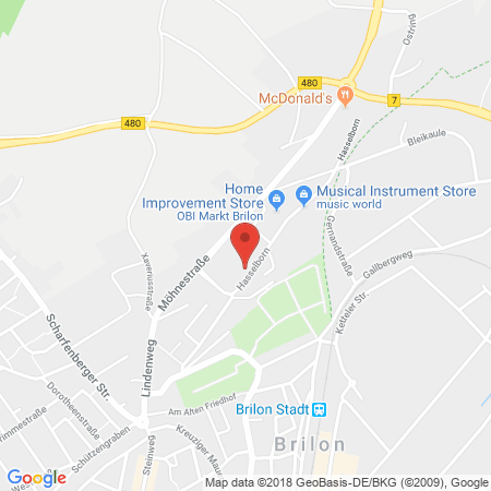 Standort der Tankstelle: Kaiser Mineralöl und Tankstellen GmbH Tankstelle in 59929, Brilon