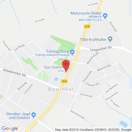 Standort der Tankstelle: ARAL Tankstelle in 49844, Bawinkel