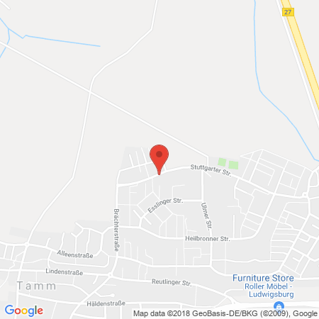 Position der Autogas-Tankstelle: OMV-Station in 74321, Bietigheim-Bissingen