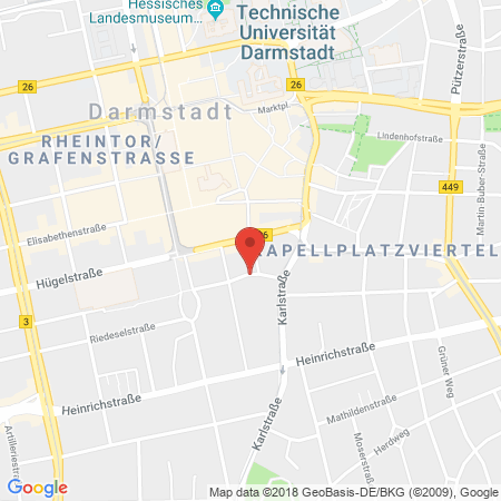 Standort der Autogas Tankstelle: Top-Fit-Fetzer in 64283, Darmstadt