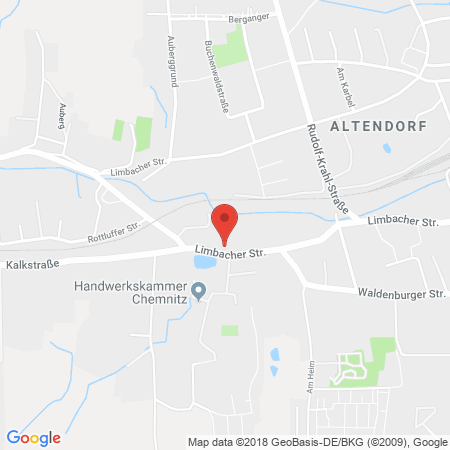 Position der Autogas-Tankstelle: Total Chemnitz in 09116, Chemnitz