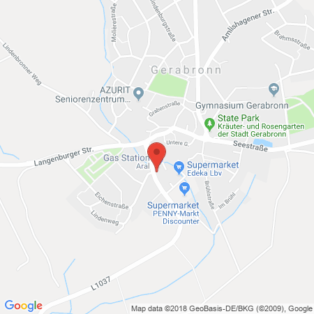 Standort der Tankstelle: ARAL Tankstelle in 74582, Gerabronn