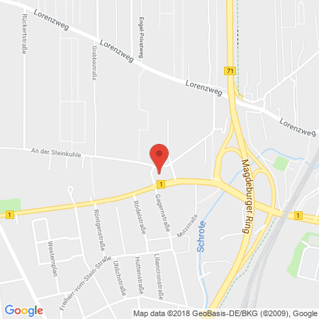 Position der Autogas-Tankstelle: Total Magdeburg in 39108, Magdeburg