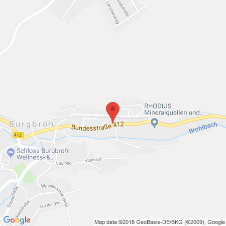 Position der Autogas-Tankstelle: T Burgbrohl in 56659, Burgbrohl