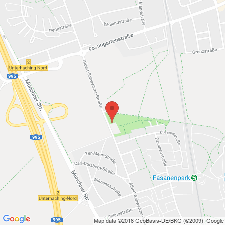 Position der Autogas-Tankstelle: Agip Tankstelle in 82008, Unterhaching