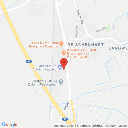 Position der Autogas-Tankstelle: Total Autohof Raubling in 83064, Raubling