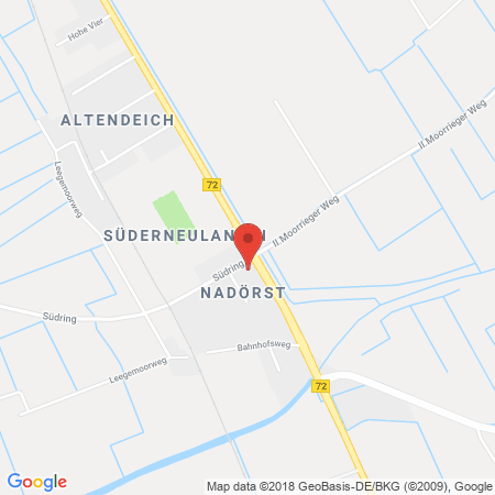 Position der Autogas-Tankstelle: Nadoerst in 26506, Norden