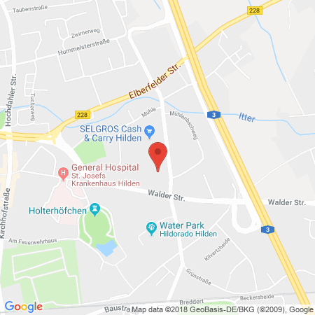 Position der Autogas-Tankstelle: Selgros in 40724, Hilden