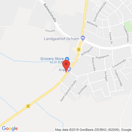 Standort der Tankstelle: ARAL Tankstelle in 77948, Friesenheim