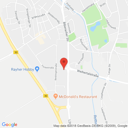 Standort der Tankstelle: RAN Tankstelle in 88471, Laupheim