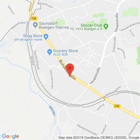 Position der Autogas-Tankstelle: Bft Roetgen in 52159, Roetgen