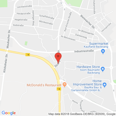 Standort der Tankstelle: Agip Tankstelle in 71522, Backnang