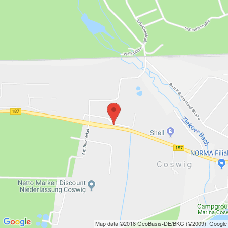 Position der Autogas-Tankstelle: Brennecke & Schulze Tankstellen GbR in 06869, Coswig