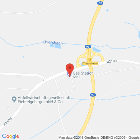 Standort der Tankstelle: Shell Tankstelle in 95707, Thiersheim