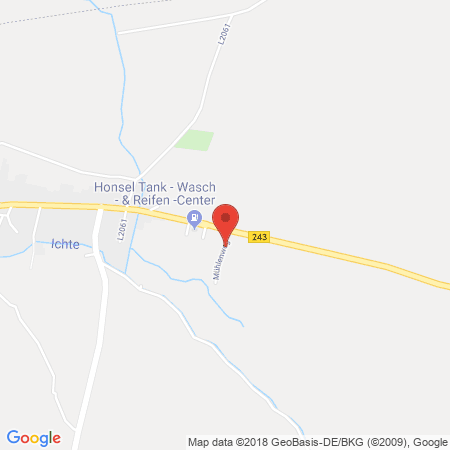 Position der Autogas-Tankstelle: Honsel Tank-Wasch und Reifencenter in 99755, Hohenstein / OT Mackenrode