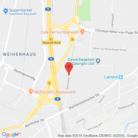 Position der Autogas-Tankstelle: H & B Trans-Logistik in 95444, Bayreuth