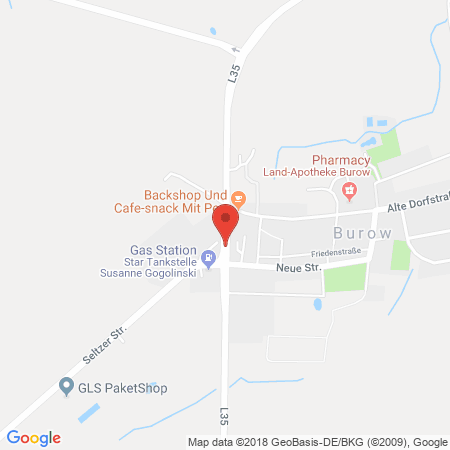 Standort der Tankstelle: STAR Tankstelle in 17089, Burow