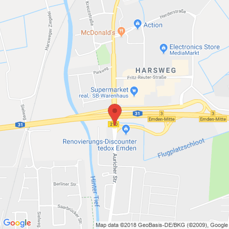Standort der Tankstelle: Sprint Tankstelle in 26721, Emden