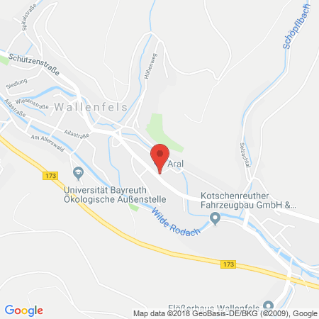 Standort der Tankstelle: ARAL Tankstelle in 96346, Wallenfels