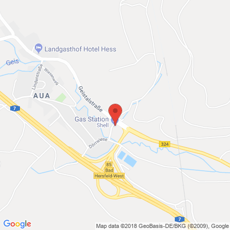 Standort der Tankstelle: Shell Tankstelle in 36286, Neuenstein