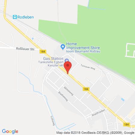 Position der Autogas-Tankstelle: Bft-Tankstelle H. Kenzler in 06862, Roßlau