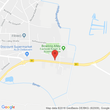 Position der Autogas-Tankstelle: Bft-station  Reckers in 48346, Ostbevern