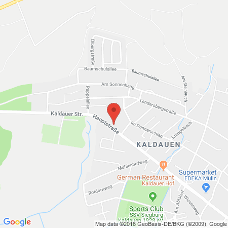 Position der Autogas-Tankstelle: Siegburg-kaldauen in 53721, Siegburg Kaldauen