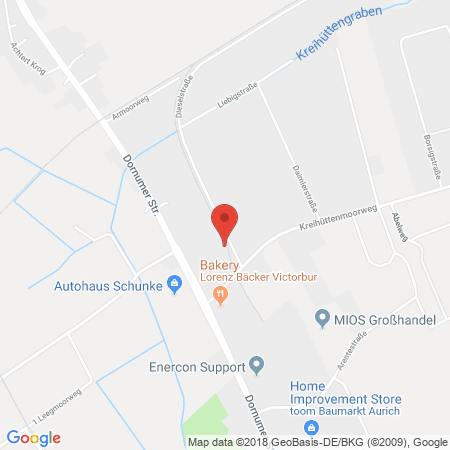 Standort der Tankstelle: Raiffeisen Tankstelle in 26607, Aurich