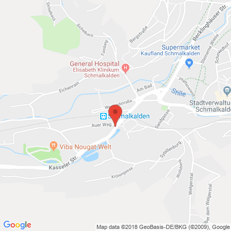 Position der Autogas-Tankstelle: Wittig Energie Gmbh in 98574, Schmalkalden